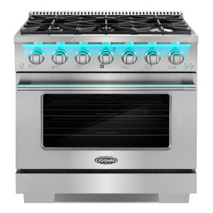 36" Gas Range with 6 Italian-Made Sealed Gas Burners and Convection Oven (COS-GRP366)