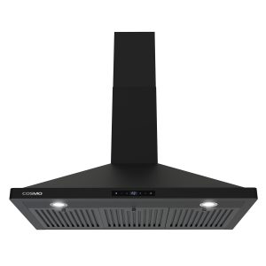 36" Matte Black Wall Mount Hood with Digital Touch Controls and Permanent Filters (COS-63190S-BK)