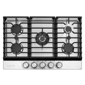 30" Drop-In Cooktop with 5 Sealed Gas Burners and Cast Iron Grates (COS-CTGH305SS)